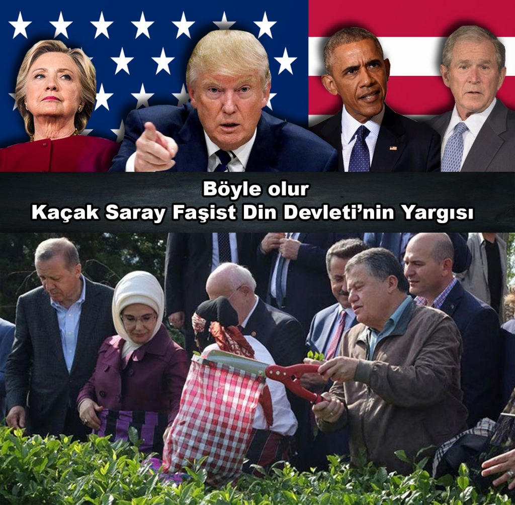 Böyle olur Kaçak Saray Faşist Din Devleti’nin Yargısı