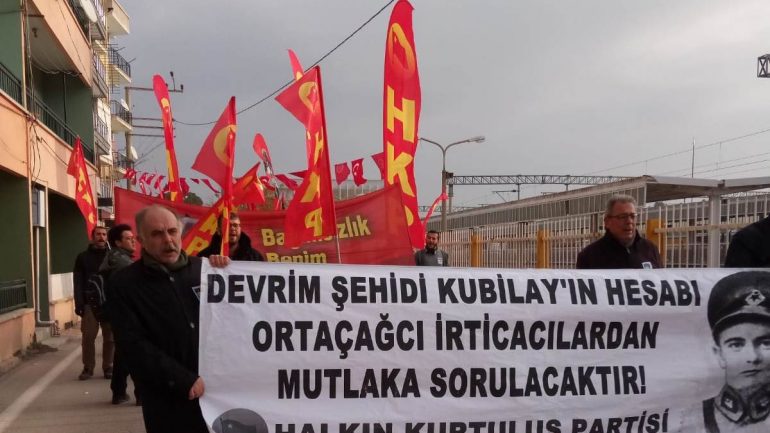 DEVRİM ŞEHİTLERİ TEĞMEN KUBİLAY, BEKÇİ HASAN ve ŞEVKİ İZMİR MENEMEN’DE ANILDI
