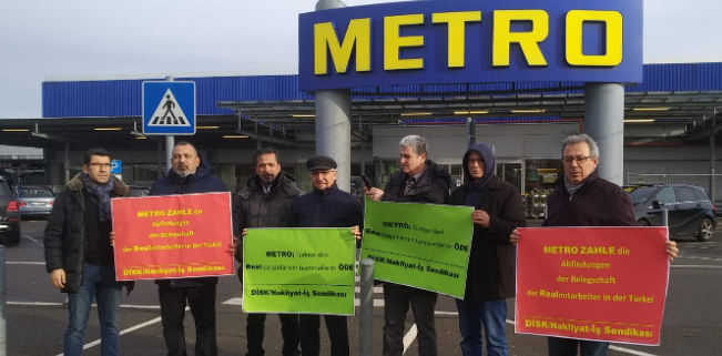 HKP’den Hamburg’da Real Market direnişine destek eylemi