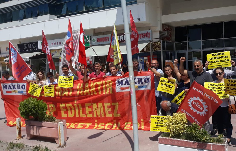 Nakliyat-İş’ten: Makro Market Direnişçileri Patronların peşini bırakmıyor
