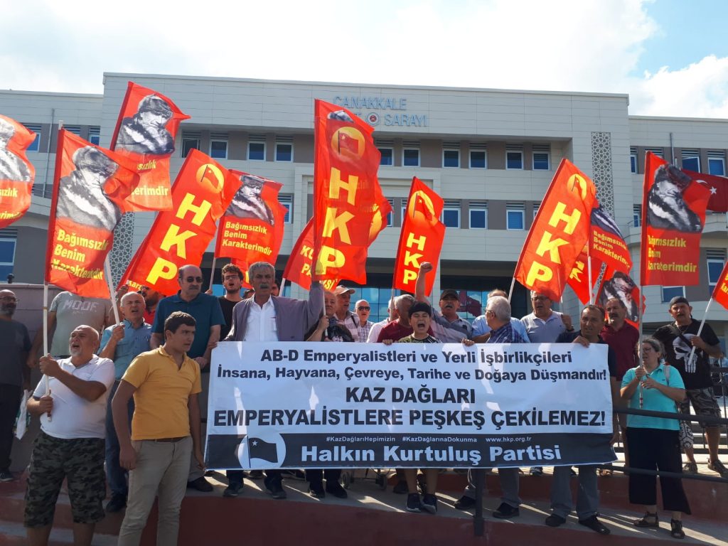 Halkın Kurtuluş Partisi Kaz Dağları Peşkeşinin de peşini bırakmıyor!