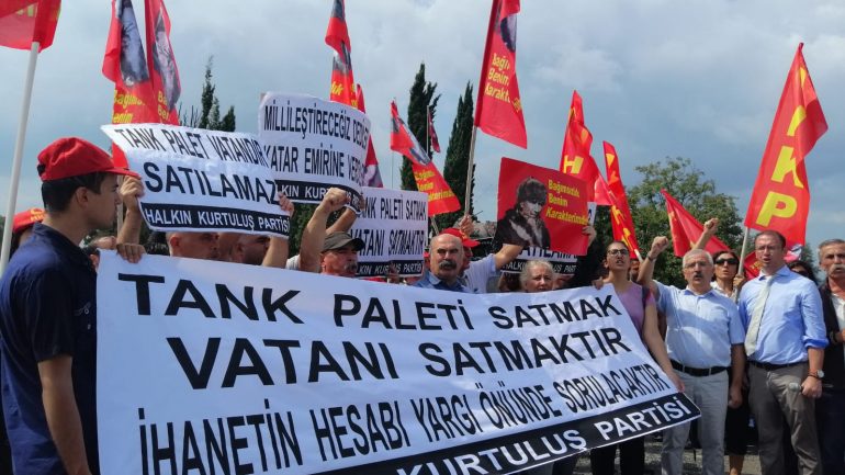 HKP, Tank Palet Fabrikası Peşkeşine Karşı Mücadelesini Fabrika Önüne Taşıdı:  “Tank Palet Vatandır, Satılamaz!”