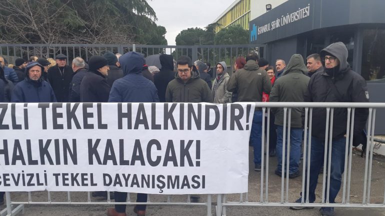 Cevizli Tekel Yerleşkesinin peşkeş çekilmesine karşı mücadele devam ediyor