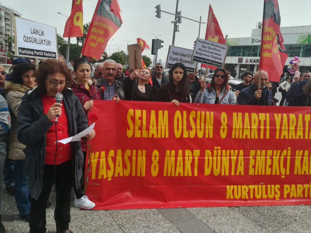 Kurtuluş Partili Kadınlar 8 Mart Dünya Emekçi Kadınlar Günü’nde Türkiye’nin dört bir tarafında alanlardaydı
