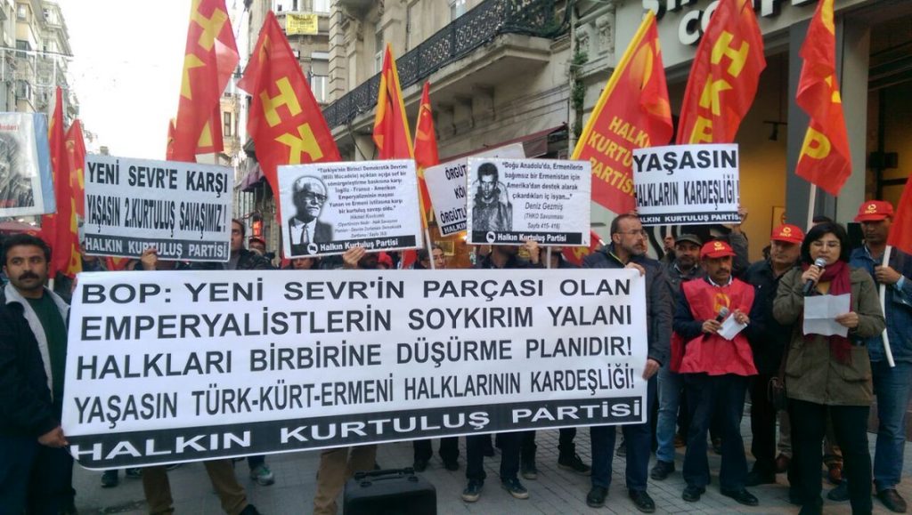 Emperyalistlerin Soykırım Yalanı Halkları Birbirine Düşürme Planıdır! Yaşasın Türk-Kürt-Ermeni Halklarının Kardeşliği!