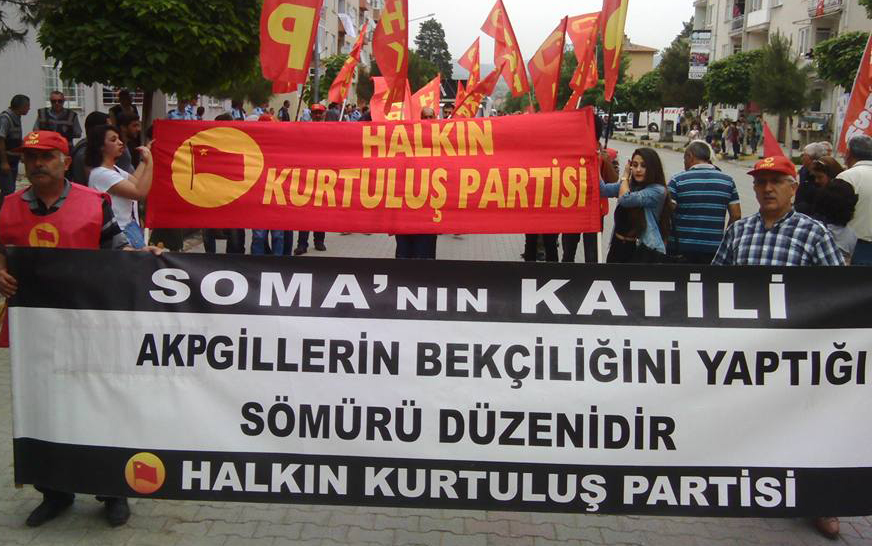 İşçilerin sağlığı ve can güvenliği patronların, kapitalistlerin kârından daha önemlidir!  Soma Katliamı’nı unutmadık, hesap soracağız!