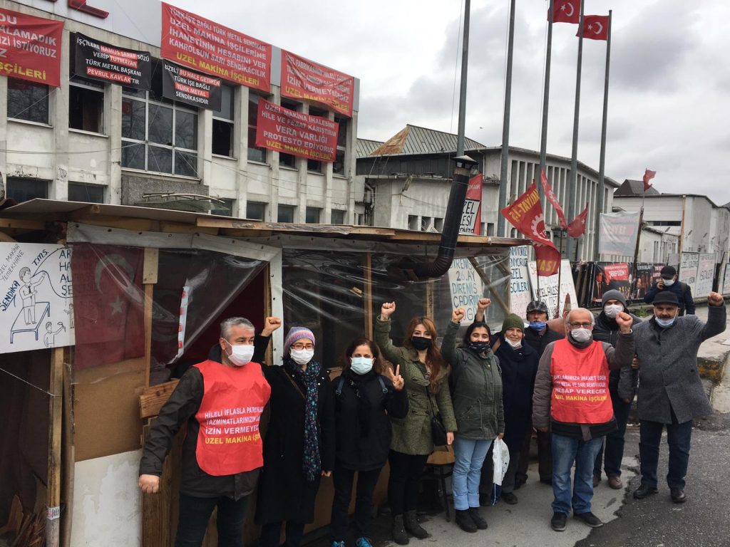 HKP’den: “Kurtuluş Partili Kadınlar olarak, Yiğit Uzel Direnişçilerine dayanışma ziyaretinde bulunduk”