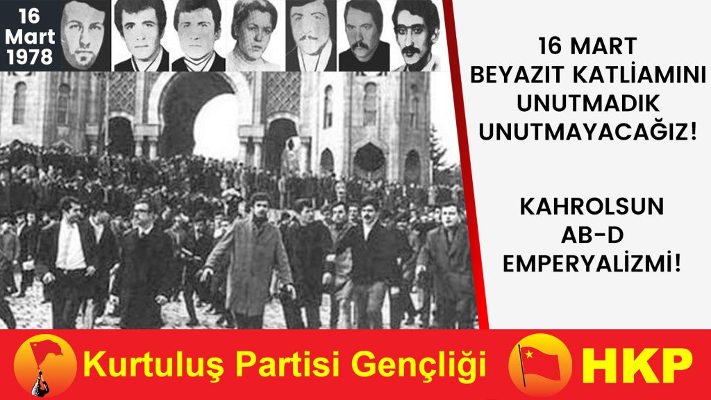 “16 Mart Beyazıt ve Halepçe Katliamlarını Unutmadık Unutmayacağız!”