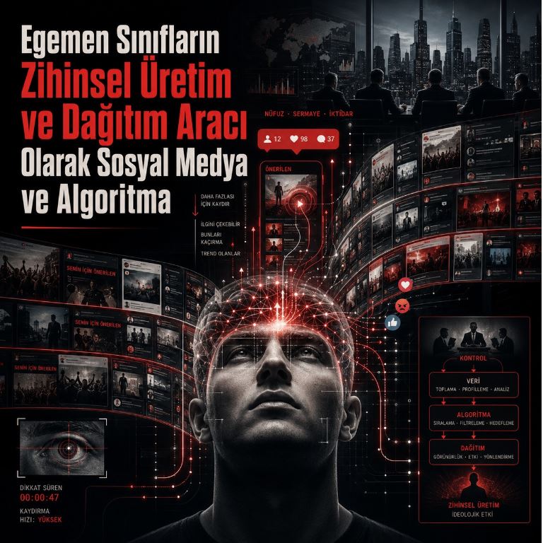 Egemen Sınıfların Zihinsel Üretim ve Dağıtım Aracı Olarak  Sosyal Medya ve Algoritma